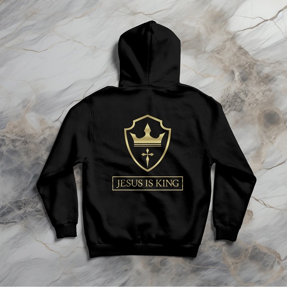 Other - Men’s Hoodie Jesus Is King Christian Faith Bible Verse Sweatshirt
